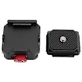 Miniatyrbilde 1 av 5: Kamera Hurtigutløserplate Aluminium for Arca 1/4tommer 3/8tommer Gjenge QR Kamerafesteplate for DSLR Kamerastabilisator Kulehoder Stativer