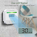Miniatyrbild 3 av 5: Kolmonoxiddetektorer, Bärbar CO-alarmdetektor med LCD Digital Display för Resor Hem