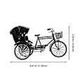 Pikkukuva 4 / 5: Nukke Retro Pyörä Rauta Rative Ycle Ycle Veistos Ajoneuvo Colle
