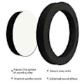 Miniatyrbillede 4 af 5: Universal 6,5\" Bildør Højttaler Isolationsringe Woofer Skum Pad Lydisolering