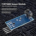 Miniatyrbild 3 av 5: 10st Tcrt5000 Infraröd Reflekterande Sensormodul Ir Linje Fotoelektrisk Brytare För Smart Bilrobot
