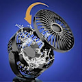 Miniatyrbillede 3 af 5: 3000mAh N33 USB Clip Fan Clip-on Fan Mini Fan med Clip Aromaterapi Brug Digital Display Bærbar Soveværelse Klapvognsventilator, B