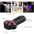 Miniatyrbild 4 av 5: Katt leksaker, 7 i 1 Multifunktion katt jagare leksaker Mini ficklampa, katt tass form Batteridriven katter Tracker, husdjur katt träning träningsverktyg