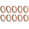 Pikkukuva 1 / 5: 10 kpl Valonauha Itsekiinnittyvä Valoa Varaava Lava Liukueste Fluoresoiva Varoitusnauha Oranssinpunainen 1,5 cm x 3 m