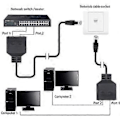 Miniatyrbillede 4 af 5: 2 stk. RJ45-kabel 1 ind 2 Ethernet Lan-netværksadapterkabel RJ45 1 han til 2 hun kategori 7-netværkskabel