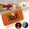 Miniatyrbillede 2 af 5: 24v Bil Lastbil LED Sidemarkeringslys Gul Indikatorlampe 4 LED Til Volvo Lastbiler Fm/fh