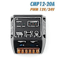 Miniatyrbillede 5 af 5: Solar Controller Cmp12 20a 12v/24v Solcelleanlæg Overvågning Pv Pwm