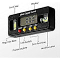 Miniatyrbillede 2 af 5: Elektronisk vaterpas, digital vinkelmåler, med display, med magnetisk base, høj nøjagtighed, med aflæsningshold-display og flip-funktion. Hy