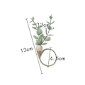 Miniatyrbillede 2 af 4: Servietringe 6 Rustikke Eukalyptus Træ Servietringe Boho Blad Træperle Bondegårds Servietring Holder