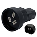 Miniatyrbild 5 av 5: IEC320 C14/IEC320-C20 till SAA AC Strömadapter 3 Terminaler Kontakt Adapter