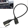 Miniatyrbillede 1 af 2: Musik Interface AMI MMI AUX til USB Adapter Kabel Flash Drive til Bil o