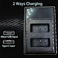 Miniatyrbillede 5 af 5: LP-E17 LCD Dobbelt Batterioplader til 77D 200D 250D M3 M6 750D 760D 800D 850D 8000D 9000D X8I Kamera