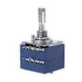 Miniatyrbillede 5 af 5: Potentiometer RH2702 8 Ben Savtakket Delt Aksel 6MM Præcision 27-type A100K 100K