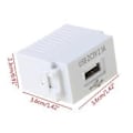 Miniatyrbillede 5 af 5: USB Strømskiftemodul Vægstik Fiber SC Optisk Interface Panel Stik