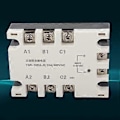 Pikkukuva 4 / 4: 3-vaihe 10A DC AC Solid State -rele SSR Sisääntulo 3-32VDC Kuorma 24-480VAC TSR-10DA-H