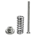Miniatyrbild 3 av 5: 5 st/set M3 Skruv Nivelleringsfjäder Knoppmontering Handskruv Fixeringsmutter Kit Rostfritt stål för 3D DIY Skrivartillbehör