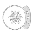 Miniatyrbillede 4 af 5: Krystalkugle Snefnug Skærestencils - Kulstofstål til Unikke DIY Scrapbogshåndværk