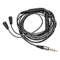 Miniatyrbillede 3 af 5: OFC Hovedtelefon o Ledningsudskiftning o Kabel med Volumenkontrol og Mikrofonfunktion til IE 8 IE 80
