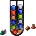 Miniatyrbild 1 av 5: Nespresso kapselhållare, kaffekapslarhållare för 12 original Nespresso kapslar, kaffekapsel förvaring väggmontering