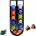Miniatyrbilde 1 av 5: Nespresso kapselholder, kaffekapselholder for 12 originale Nespresso-kapsler, veggmontert oppbevaring for kaffekapsler