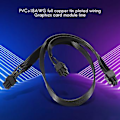Miniatyrbillede 2 af 5: PCI-e 6 Pin til 2 Porte 6+2 Pin Kabel 6pin til 8pin Kompatibel V V850 V700 V1000 Modular