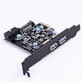 Miniatyrbillede 5 af 5: PCI-Express USB3.0 2 Porte Frontpanel med 19Pin Strømstyringskort Adapter