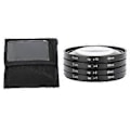 Miniatyrbillede 1 af 5: Close Up Filter Kit 4 i 1 +1 +2 +4 +10 Makro Linse Filter Optisk Glas med Opbevaringspose Kamera Filter til Digitalkamera Foto 62mm