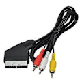Miniatyrbillede 1 af 5: 1.8M/6FT Scart Kabel Til 3 RCA AV TV Video til NES Konsol RGB Linje Scart Til 3 RCA Video Kabler Udskiftning