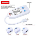 Miniatyrbilde 3 av 4: USB Strømmåler LCD USB Tester Detektor Voltmeter Amperemeter Digital Strømkapasitetstester (UT658C)