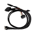 Pikkukuva 1 / 5: Kiintolevyn kaapeli SFF8654(8I) Slim SAS - 2SFF8639 NVMe U.2 -kiintolevyn kaapeli, monitoimiset kiintolevytarvikkeet