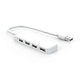 Miniatyrbild 5 av 5: USB-hubb, 4-portars USB-adapter Ultratunn USB-splitter, Multi USB-portförlängare USB-förlängningskabeladapter för PC, Laptop, Desktop, Notebook, Macbook, Net