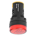Miniatyrbillede 4 af 5: 10 stk. BERM LED Strømindikator Lys PC Flammehæmmende Skal 22 mm Diameter 110V AD16-22D/S Rød