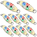 Miniatyrbild 1 av 5: 10 st LED-fiskedrag Blinkande Skedar Under Blink Halibut Blink Trolling Djuphavsfiske I