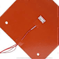 Miniatyrbillede 3 af 5: 3D Printer Silikone Varmeplade 230x230mm Varmemåtte 24V 200W Printer Opvarmet Seng med Skruehuller Udskiftning