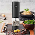 Miniatyrbilde 4 av 5: Elektrisk salt- og pepperkvern, enhånds automatisk drift, justerbar grovhet, batteridrevet automatisk kverning - A