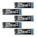 Miniatyrbild 1 av 5: 5 Stycken I2c Display Modul 0.91 Tum I2c Oled Display Modul I2c Oled Skärm Drivrutin Dc 3.3v-5v(whi