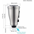 Miniatyrbilde 2 av 5: Kjøkkenkran Sprayhode, 3 Moduser Kraner Aerator med Kontrollknapp Anti-Splash Universal G 1/2 Pull Out Vaskekran Sprayer Tilbehør Vann Savi