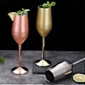 Miniatyrbillede 4 af 5: Champagneglas i rustfrit stål, bryllupstoast, champagnevinglas, cocktailglas, restaurantbæger - Sølv