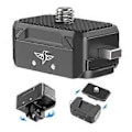 Miniatyrbillede 5 af 5: R072 Aluminium Quick Release Mount Adapter Base med Mount Plate Magnetisk Action Kamera Mount med 1/4-Tommer Interface