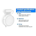 Miniatyrbilde 4 av 5: Veggfeste for ruter for Deco BE23/BE25/BE3600/BE5000 Wifi 7 Veggfeste Hjem WiFi System 2 stk
