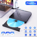 Miniatyrbilde 2 av 5: Eksternt optisk stasjon Spot Zebra mønster Dvd-brenner Type-c+usb3.0 Dual Interface Mobil optisk stasjon lesbar og skrivbar