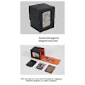 Miniatyrbild 3 av 5: 100+ Spelkortsbox Kortförvaringsbox Portabel Förpackningsbox - Svart & Lila