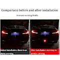 Pikkukuva 3 / 5: LED F1 V-tyylinen jarruvalo Universaali auton takavalo Sumuvalo Pilottivalot Takavalo Kolmas jarruvalo autoille SUV JDM BBA