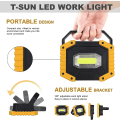 Miniatyrbilde 2 av 5: 30w 2000lm Oppladbar LED Flomlys Byggeplass Arbeidslys Med 4x 18650 Batteri 3 Moduser Bærbar Lykt Usb Led Spotlight For Cam