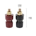 Miniatyrbillede 2 af 5: 1 Par 6mm 333 Bindingsstolpe til Effektforstærkerterminaler AC Strøm o Adapter