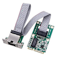 Miniatyrbillede 1 af 5: Nyt Mini Pci-e Netværkskort 1000mbps Gigabit Ethernet Nic Adapter Rtl8111f Pci Express 10/100/1000m