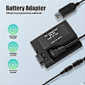 Miniatyrbilde 4 av 5: -E8 Dummy Batteri med DC Power Bank USB Adapter Kabel Erstatning for LP-E8 for 550D 600D 650D 700D DSLR Kameraer