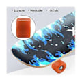 Miniatyrbillede 2 af 5: 4 stk. skateboardhjul elastisk PU slidstærk fleksibel holdbar 65x45 PU skateboardhjul sports orange