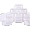 Miniatyrbilde 1 av 4: Pp Transparent Plast Mini Oppbevaringsboks 3.5*3.5*1.7cm (transparent) 50 stk (4-d-w)