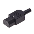 Miniatyrbillede 4 af 5: 250v 10a Konnektor Iec 320 C14 Stik Til C13 Stikdåse